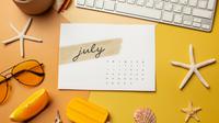 Ilustrasi bulan Juli. (Image by Freepik)