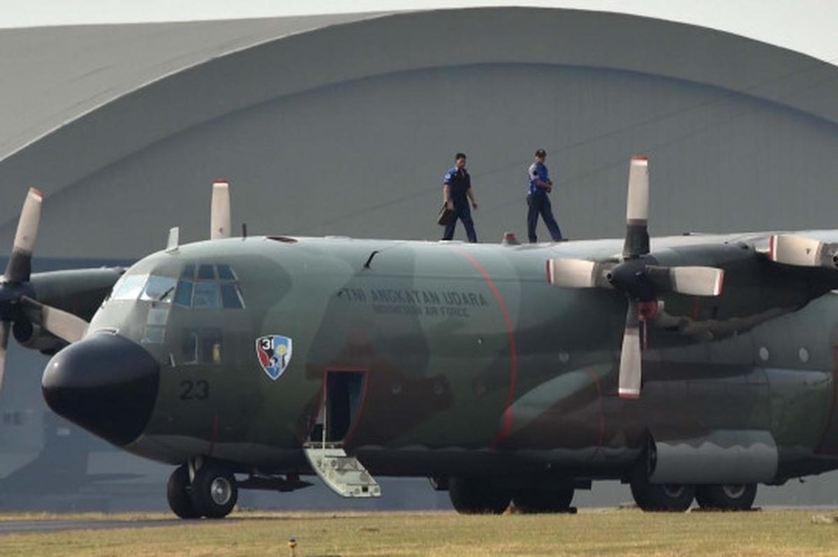 Deretan Hercules C-130 di Lanud Halim Perdanakusuma