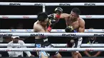 Jemz Mokoginta saat melawan Pawitchaya dalam pertarungan BYON Madness 2025 di Stadion 6 Emtek City, Jakarta Barat, Sabtu (30/8/2025). (Bola.com/M Iqbal Ichsan)