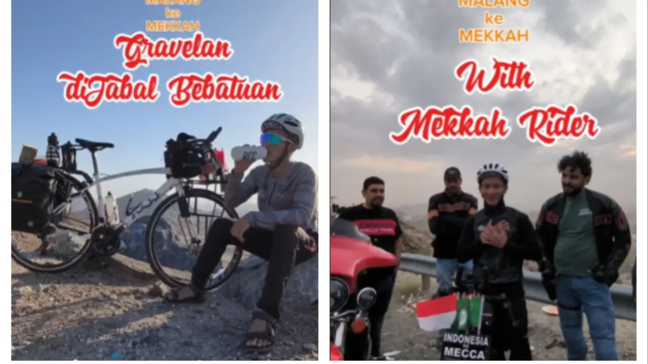 Pria Asal Malang Berhasil Sampai ke Mekkah dengan Naik Sepeda/Instagram @habibiegotomecca