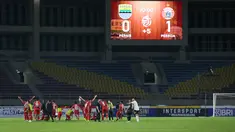 Persija Jakarta memulai seri ketiga BRI Liga 1 dengan tren positif. Kali ini berhasil mengalahkan Persib Bandung dengan skor 1-0. (Bola.com/Bagaskara Lazuardi)