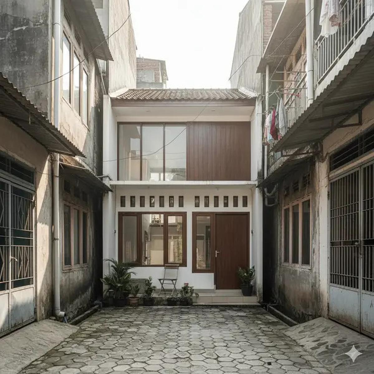 10 Model Rumah 1 Lantai Nyaman di Gang Kecil, Hemat Lahan Tetap Asri