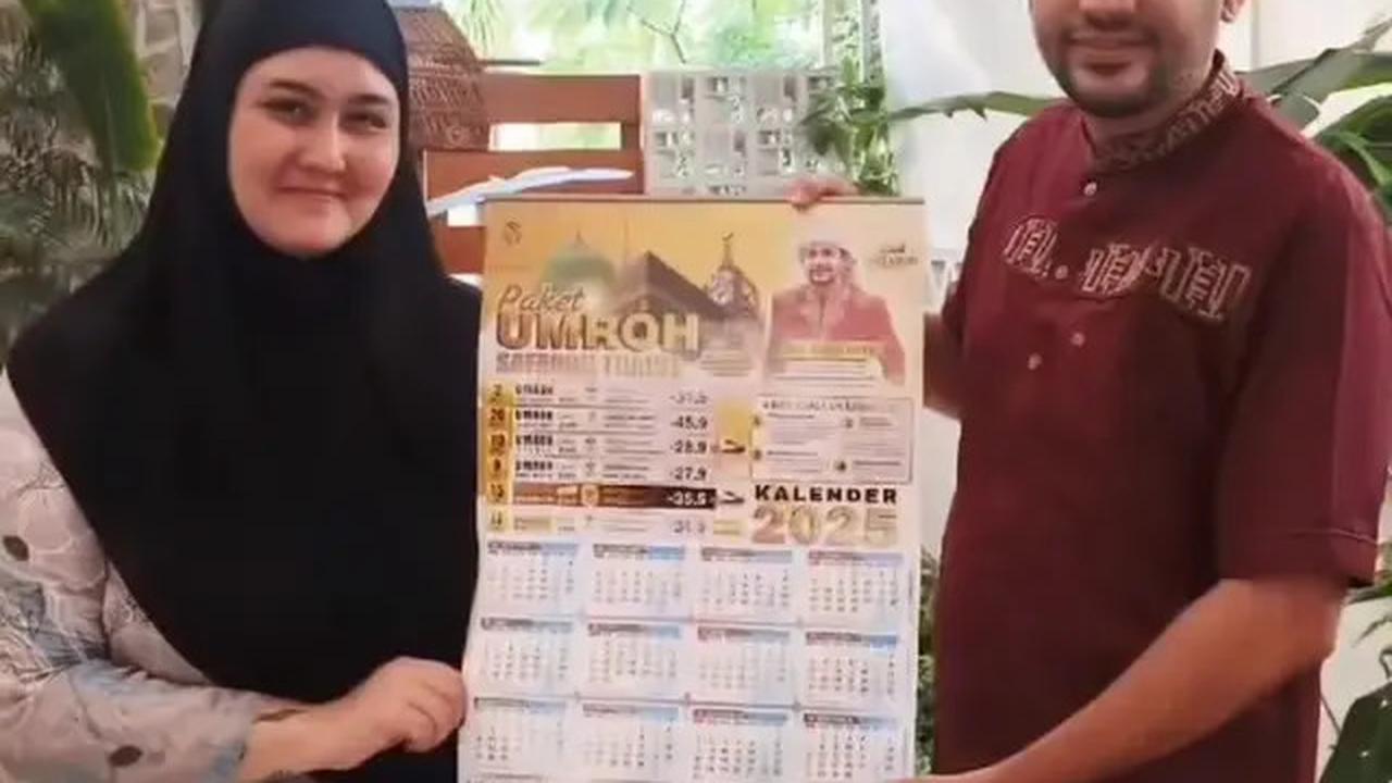 7 Potret Talitha Curtis Berhijab Lagi, Terharu Dihadiahi Tiket Umrah