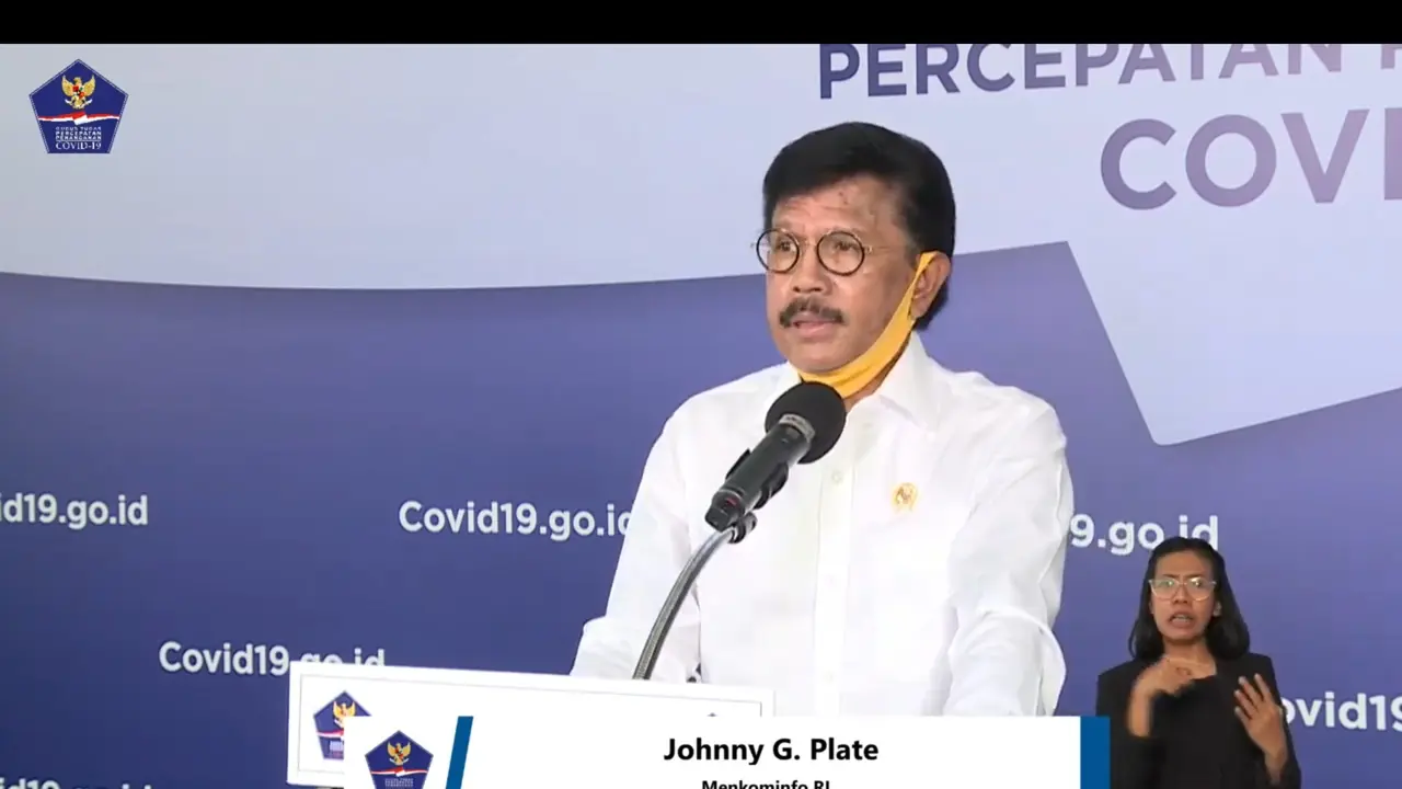 Menkominfo Johnny G.Plate
