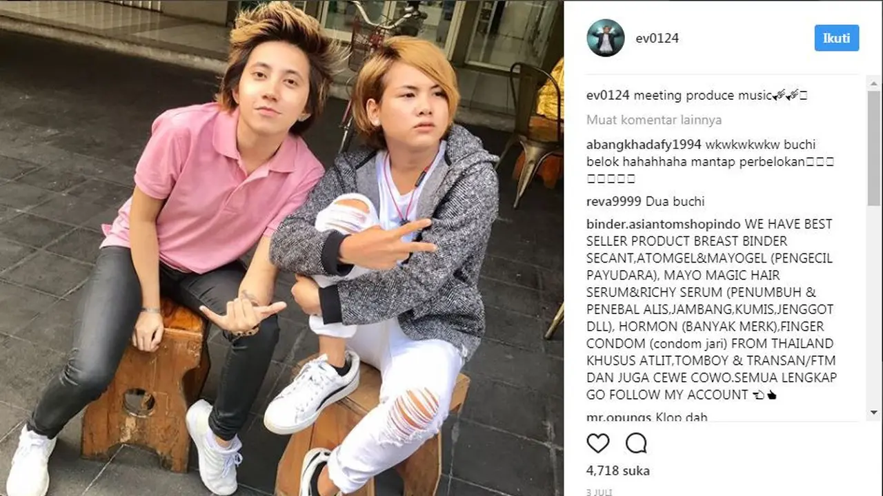 Evelyn Nada Anjani dan Dera Siagian
