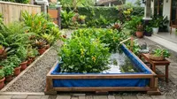 Cara Menanam Genjer di Kolam Terpal, Hemat Tempat dan Mudah Dirawat