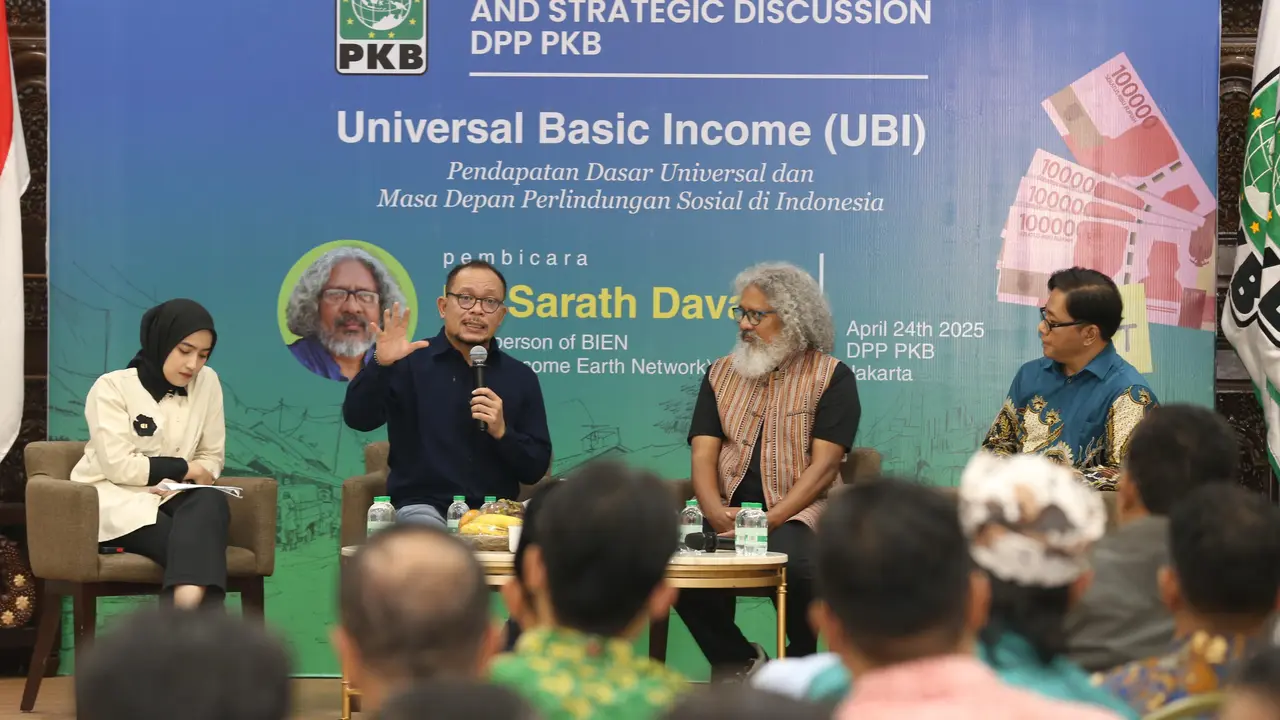Partai Kebangkitan Bangsa (PKB) menggelar diskusi publik bertajuk "Universal Basic Income (UBI) Pendapatan Dasar Universal dan Masa Depan Perlindungan Sosial di Indonesia" di Kantor DPP PKB, Jakarta, Kamis 24 April 2025 malam (Istimewa)