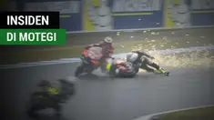 Berita video insiden maut Jorge Lorenzo yang ditabrak Cal Crutchlow pada free practice 1 MotoGP Jepang 2017.