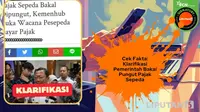 Cek Fakta: Klarifikasi Pemerintah Bakal Pungut Pajak Sepeda