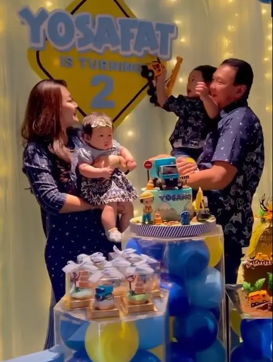 Ahok dan Puput rayakan ultah Yosafat (Instagram/btpnd)