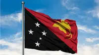 ilustrasi bendera Papua Nugini (AFP Photo)