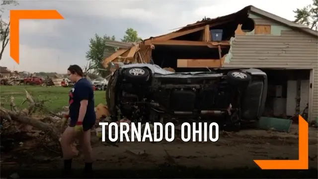 VIDEO: Parah, Permukiman di Ohio Porak Poranda Disapu Tornado