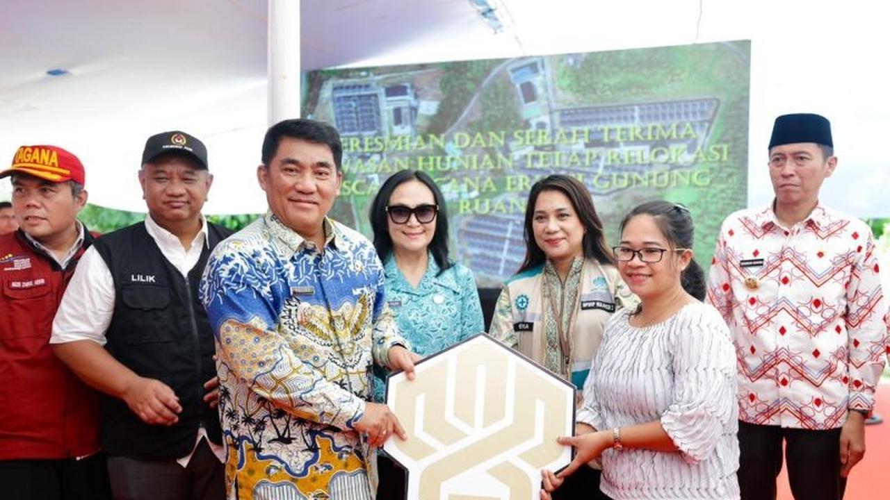 Korban Erupsi Gunung Ruang Kini Tempati Hunian Tetap Modisi di Bolsel