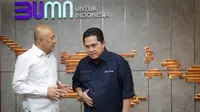 Menteri Koperasi dan UKM Teten Masduki bekerja sama dengan Menteri BUMN Erick Thohir untuk penguatan bisnis model perikanan di Indonesia.