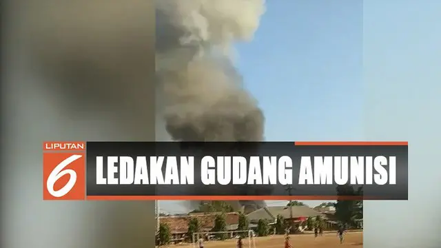 Video Kepanikan Warga Saat Gudang Amunisi Mako Brimob Semarang Meledak