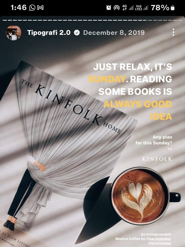 Typography Instagram Stories ala Mada Riyan Hadi