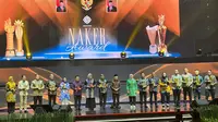 PT Midi Utama Indonesia Tbk (Alfamidi) meraih penghargaan sebagai perusahaan terbaik kategori PMDN Berskala Besar dari Kementerian Ketenagakerjaan dalam penghargaan Naker Award 2023, Jumat (1/12/2023) di Gedung Balai Sarbini, Jakarta.