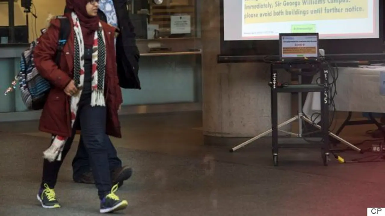 Muslim di Kampus Concorde, Montreal, Kanada. (The Canadian Press)