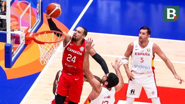 Foto: Kanada Curi Tiket Perempat Final Piala Dunia FIBA 2023 dari Juara Bertahan Spanyol, Dillon Brooks dan Kolega Riuhkan Indonesia Arena