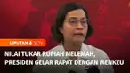 Nilai tukar rupiah terhadap dolar amerika serikat terus melemah. Menanggapi pelemahan nilai tukar rupiah, Presiden Jokowi menggelar rapat bersama Menteri Keuangan, Sri Mulyani dan KSSK pada Senin siang.