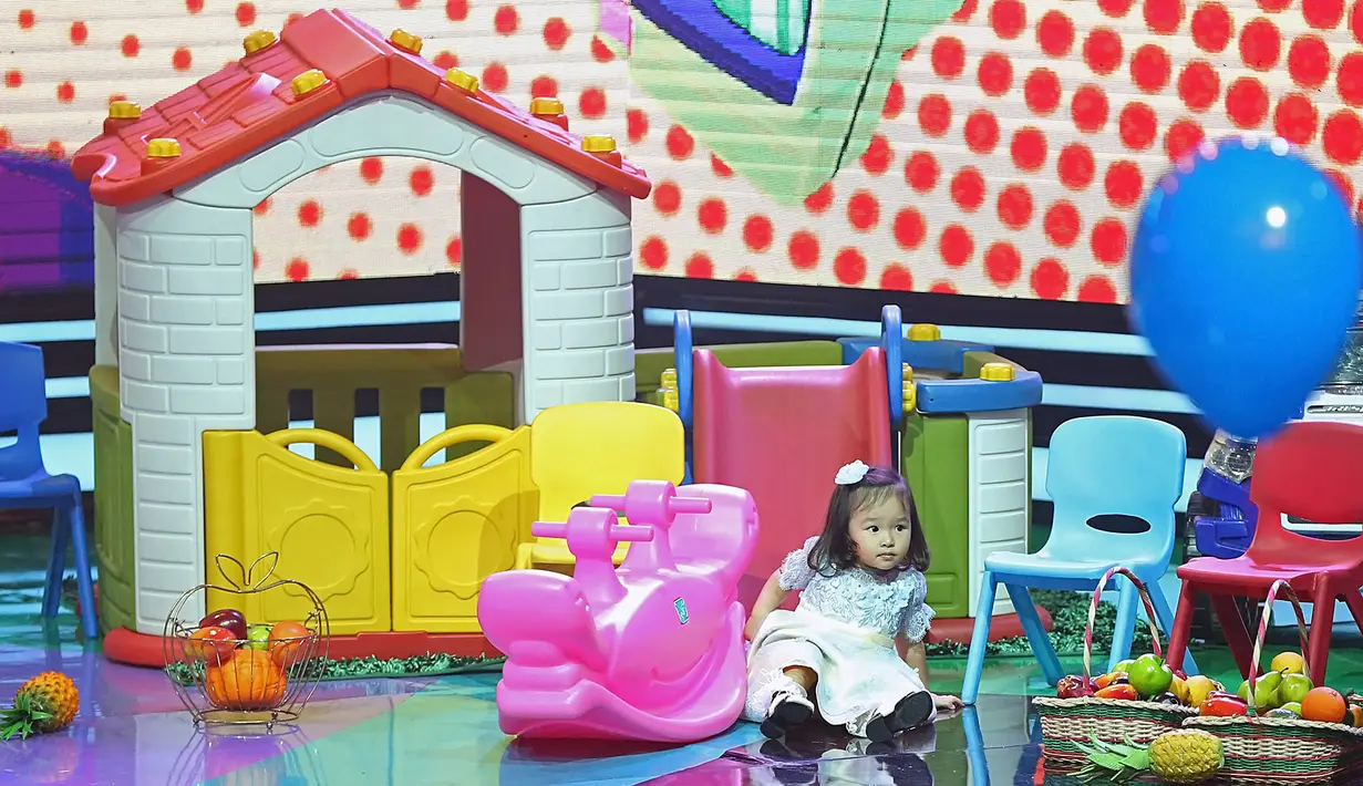 Thalia Putri Onsu berhasil mengalahkan beberapa nama anak selebriti lainnya seperti Gempita, Arsy, Bilqish, Elea, EL Barack, dan Rafathar.  (Bambang E.Ros/Bintang.com)