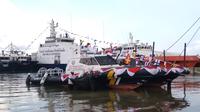 Menteri Kelautan dan Perikanan Sakti Wahyu Trenggono meluncurkan 4 armada Unit Reaksi Cepat Pengawasan Sumber Daya Kelautan dan Perikanan.