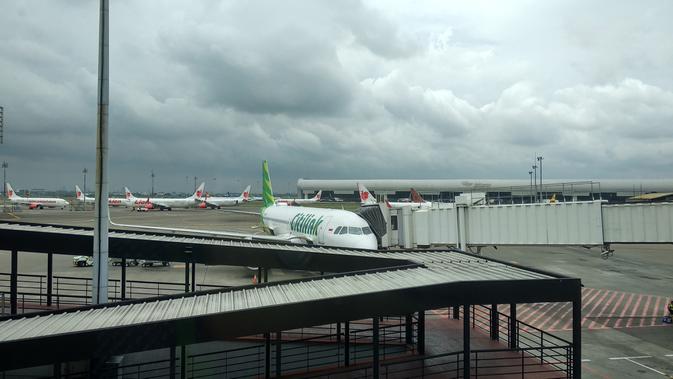 Fasilitas Free WiFi Onboard ini diujicoba pada pesawat Citilink, dengan kode penerbangan QG 684 tujuan Jakarta-Denpasar. Liputan6.com/Maulandy