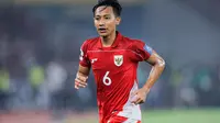 Beckham Putra Nugraha ketika menjalani debut bersama Timnas Indonesia dalam laga kontra China di Kualifikasi Piala Dunia 2026 zona Asia, Kamis (5/6/2025). (Bola.com/Bagaskara Lazuardi)