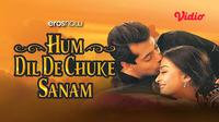 Film Hum Dil De Chuke Sanam tayang di Vidio, diperankan oleh Salman Khan dan Aishwarya Rai. (Dok. Vidio)