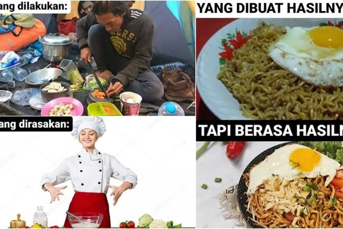 7 Meme Ekspektasi Realita Masak Seperti Koki Handal Ini Bikin Geleng Kepala