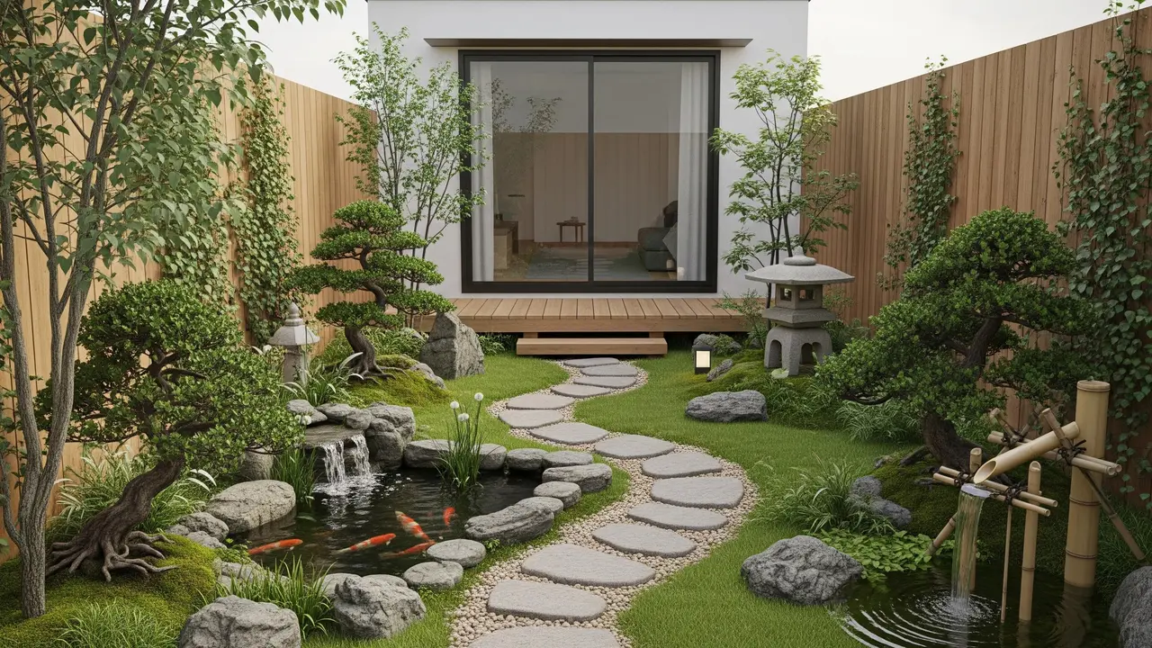 Cara Membuat Taman Ala Jepang di Rumah Sempit Tanpa Renovasi Besar
