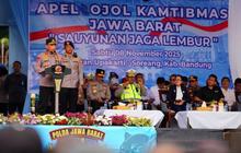 Kapolri Minta Ribuan Ojol di Jabar Bantu Jaga Kamtibmas dan Laporkan Kejahatan
