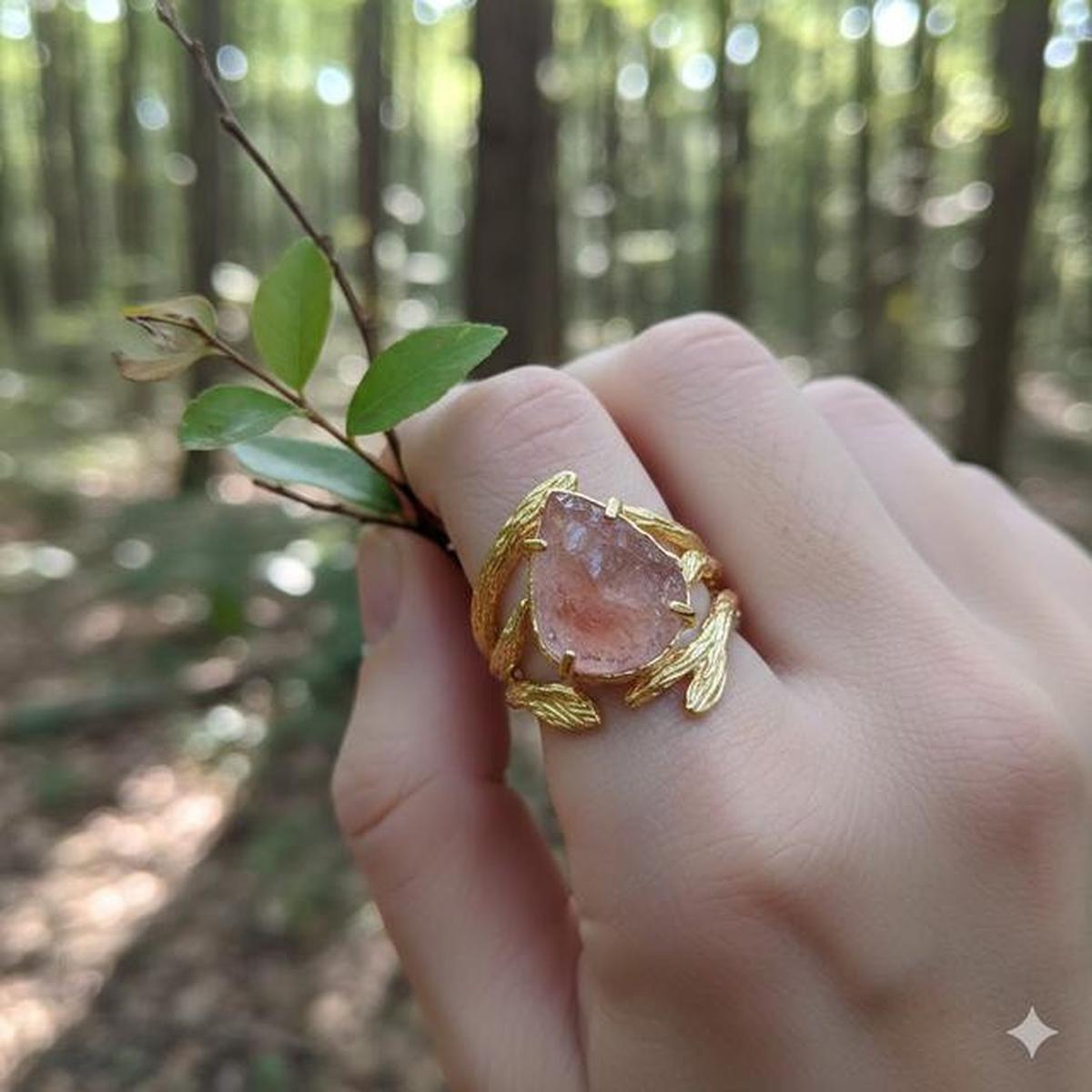 10 Model Cincin Emas Batu Morganite Tren 2026, Intip Desainnya