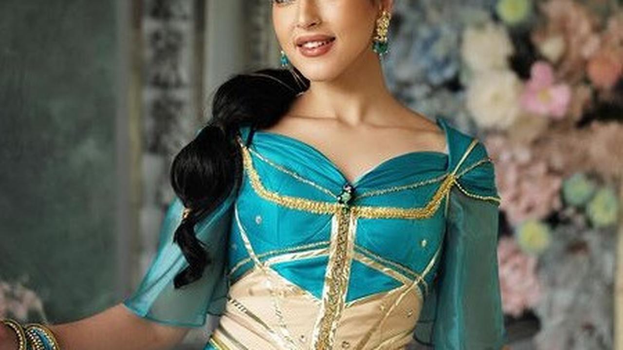 Punya darah Timur Tengah, Tasya juga menjajal cosplay jadi Putri Jasmine. Pasangan Aladdin di film Aladdin ini berhasil dihadirkan Tasya lewat make up dan kostum yang sudah dipersiapkannya.