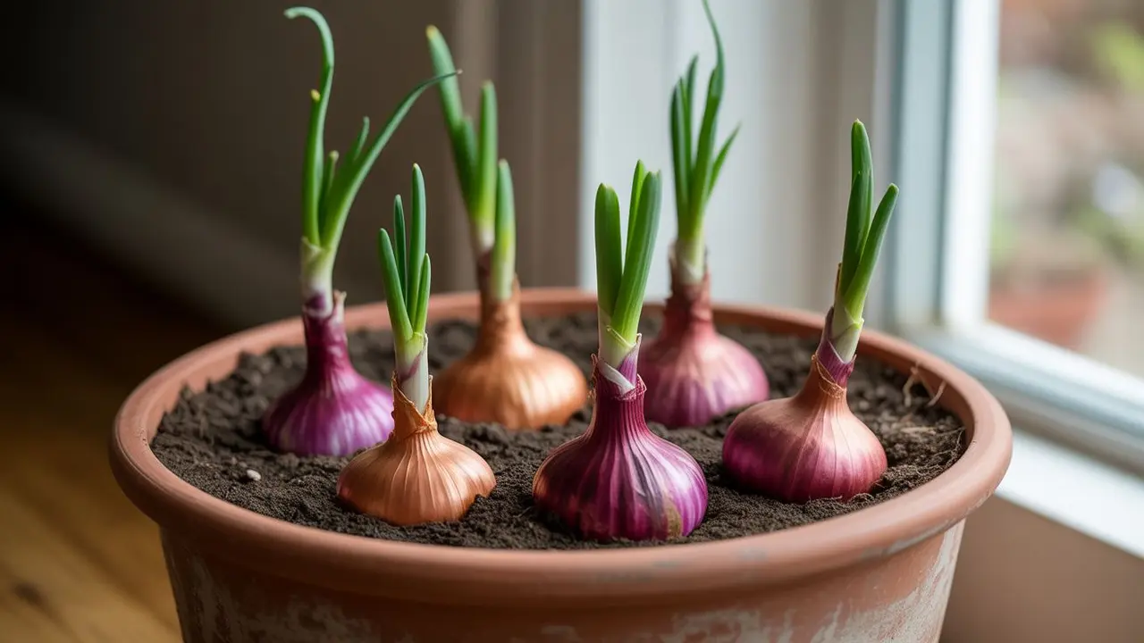 cara menanam bawang merah di pot