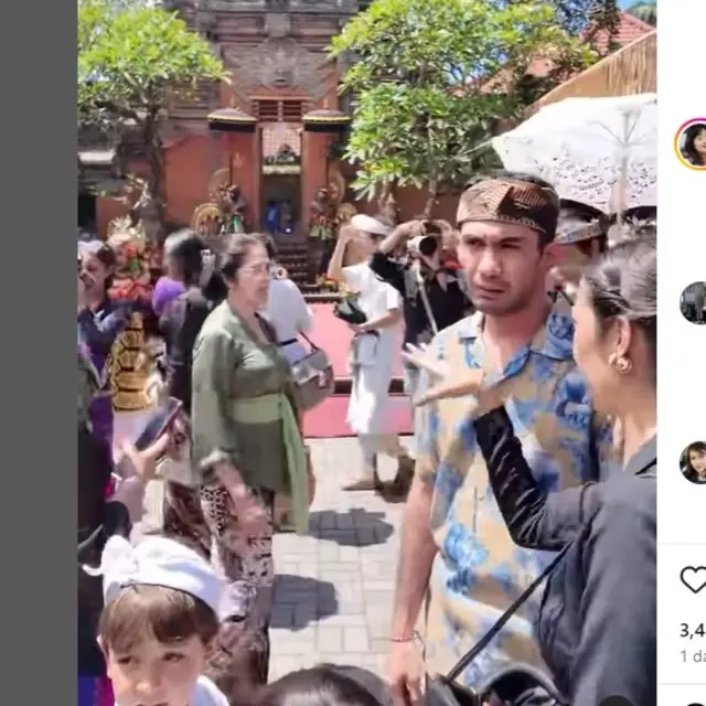 Reza Rahadian Tonton Upacara Pelebon di Bali, Reaksi Warga Lokal Jadi Sorotan.