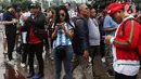 Walau masih ada waktu satu setengah jam lagi, ternyata antusias fans sepak bola di Indonesia sungguh luar biasa. (Liputan6.com/Johan Tallo)