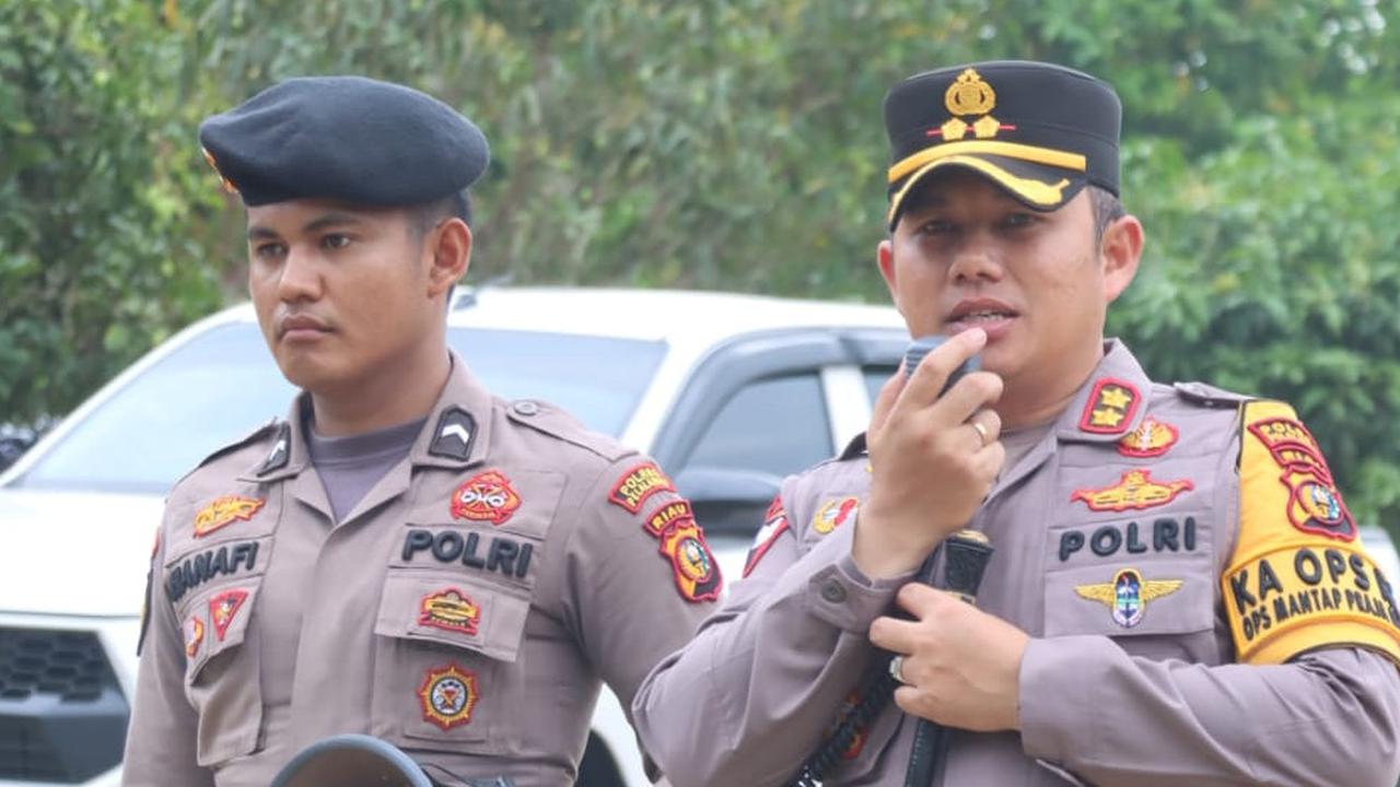 Dikawal TNI-Polri, Kapolres Pelalawan Pastikan Pengundian Nomor Urut Calon Bupati Kondusif