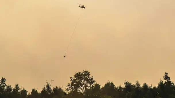 Helikopter Diterjunkan Atasi Kebakaran Lahan Gambut di Pulau Pisau