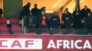 Laga tersebut juga gagal dimenangkan tuan rumah Maroko setelah Lassine Sinayoko menyamakan kedudukan 1-1 melalui tendangan penalti. Meskipun begitu, hasil tersebut tak menggeser Maroko dari puncak klasemen sementara Grup A Piala Afrika 2025. (AP Photo/Mosa'ab Elshamy)