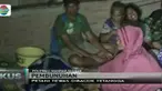 Korban ditebas dengan parang hingga terluka parah. Anak dan istri korban yang menjadi saksi langsung berlari meminta pertolongan.