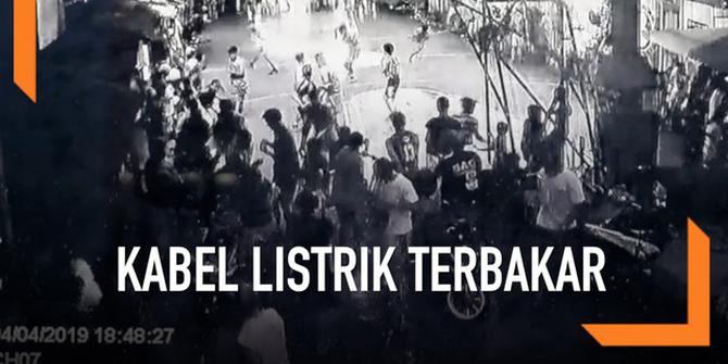VIDEO: Kabel Listrik Terbakar di Tengah Pertandingan Basket
