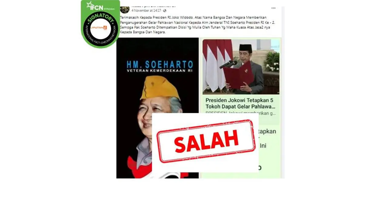 Cek Fakta Soeharto