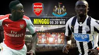 Arsenal vs Newcastle United (Liputan6.com/Ari Wicaksono)