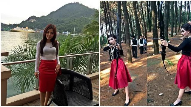 Warna Merah Jadi Warna Andalan Gaya Pakaian Bella Shofie