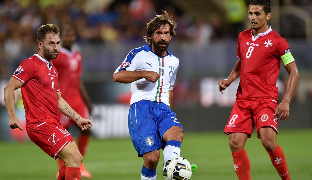 Andrea Pirlo adalah produk akademi Brescia yang membela tim senior Brescia tahun 1995-1998. (AFP/Alberto Pizzoli)