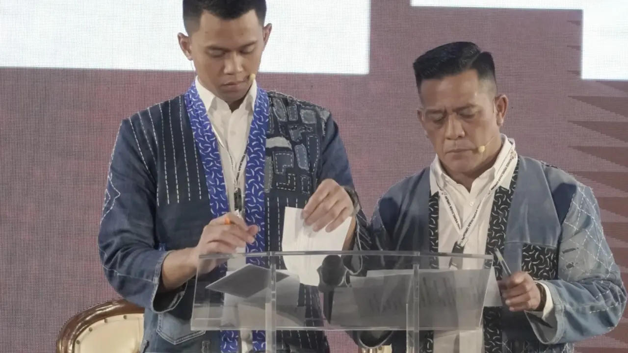 Pasangan nomor urut 2 Firhando Gumelar-H. Rudi di Pilkada Batu. (Liputan6.com/ ist)
