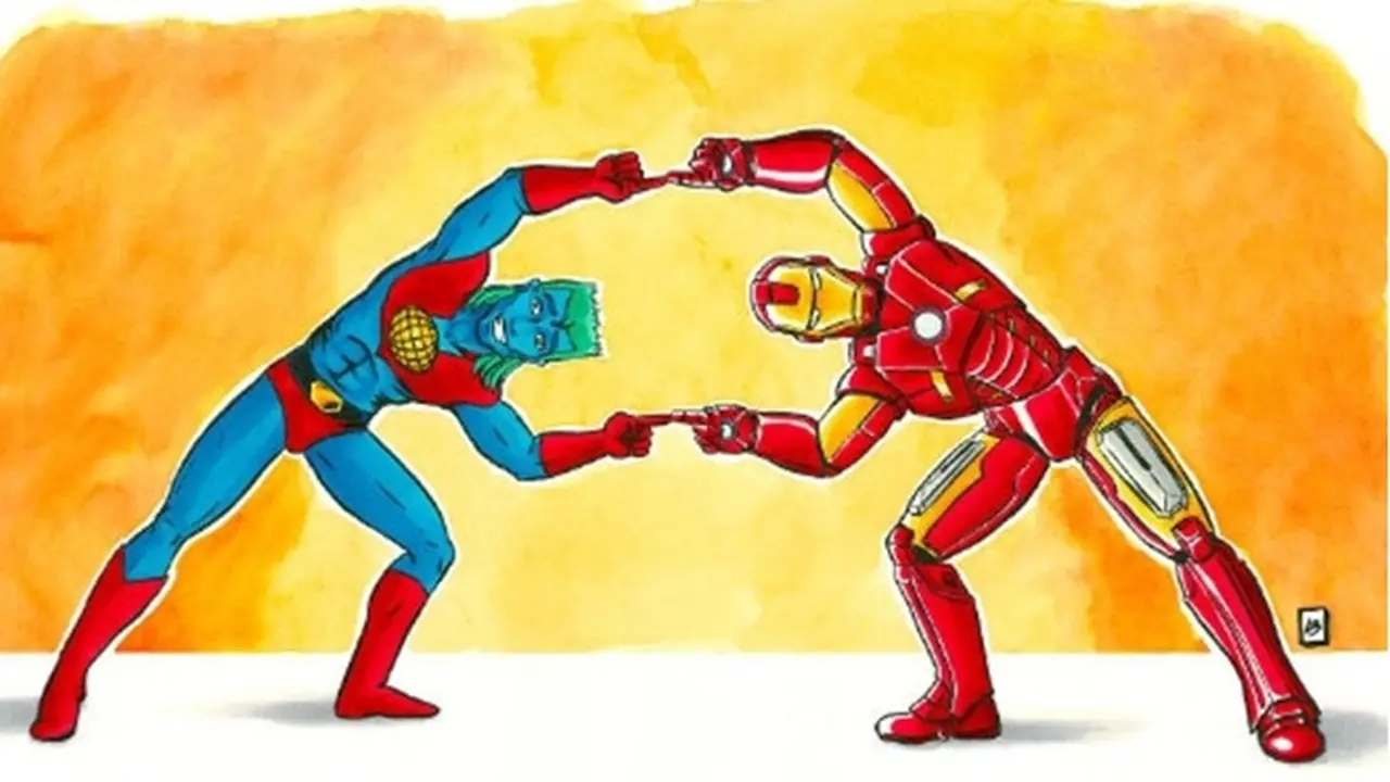7 Ilustrasi Gabungan Dua Tokoh Animasi Ini Keren Banget