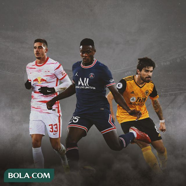 Ilustrasi - Andre Silva, Nuno Mendes, Ruben Neves