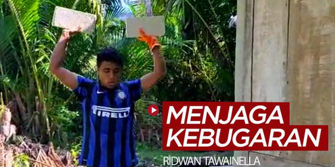 VIDEO: Pemain Arema FC, Ridwan Tawainella Manfaatkan Batako dan Pasir untuk Jaga Kebugaran
